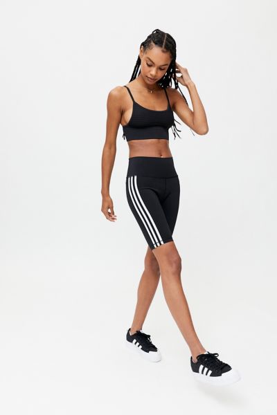 Shop Adidas Originals 3-stripes Bike Short In Black