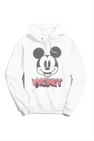 Urban Outfitters Disney Mickey \u0026 Friends Hoodie Sweatshirt White