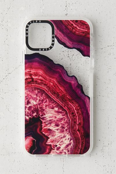 Casetify Purple Pink Agate Geode Impact Iphone Case In Iphone 11 Modesens