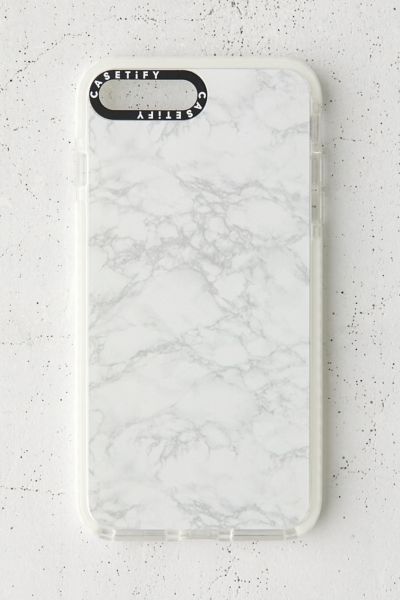 Casetify White Marble Impact Iphone Case In Iphone 6 7 8 Plus Modesens