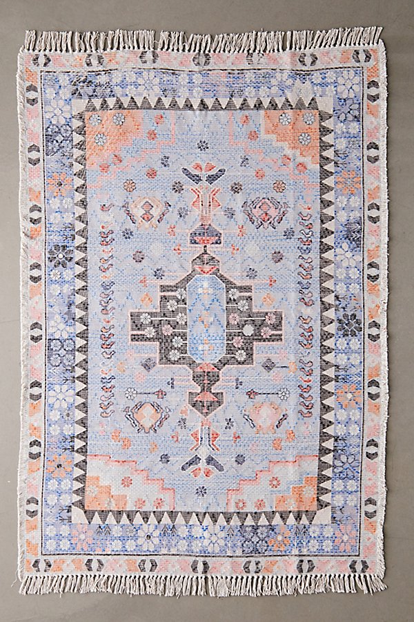 Urban Outfitters Joni Printed Rug In Blue