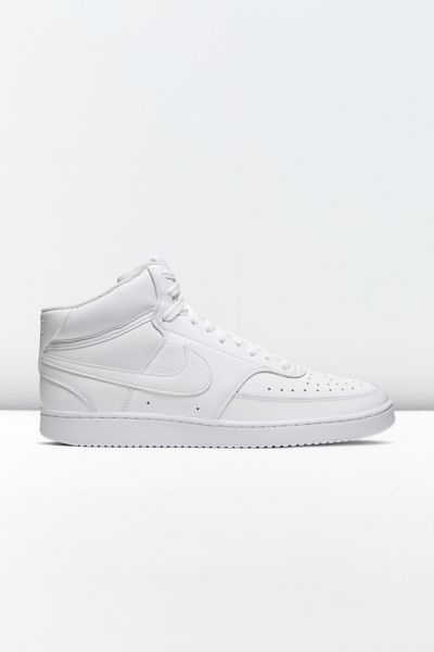 Nike Court Vision Mid Casual Sneakers From Finish Line In White
