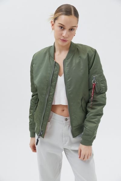 Alpha Industries Ma-1 Bomber Jacket In Dark Green