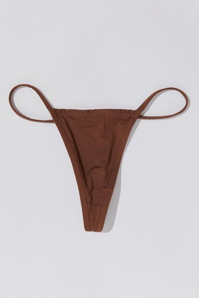 Out From Under Featherweight G-string In Brown