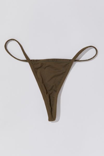 Out From Under Featherweight G-string In Olive