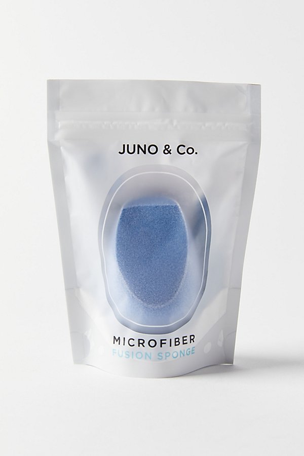 Juno & Co. Microfiber Fusion Makeup Sponge In Blue