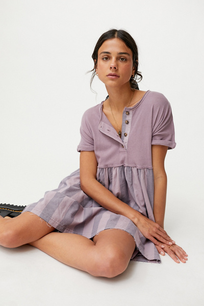 henley t shirt dress Henley Navy T-Shirt Midi Dress - Cap Sleeves, Side Slit & Fitted Silhouette