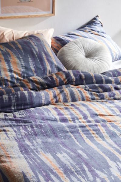 Urban Outfitters Mika Dye Tech Jersey Duvet Cover In Blue