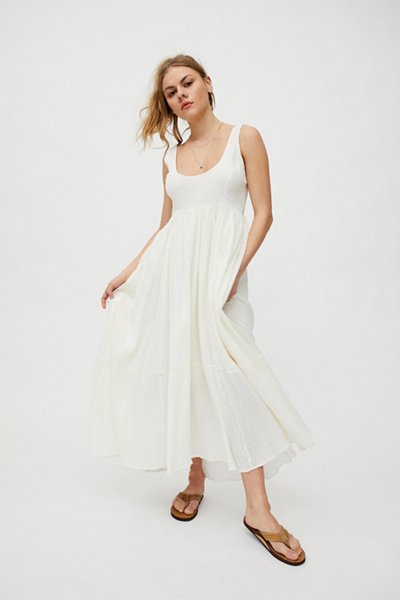 Urban Outfitters Uo Million Miles Maxi Dress In White | ModeSens
