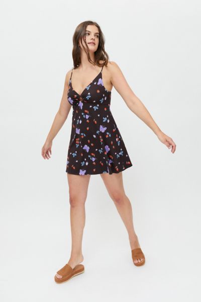 Urban Outfitters Uo Camilla O Ring Mini Dress In Black Multi Modesens