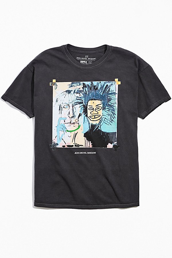 Urban Outfitters Basquiat Dos Cabezas Tee In Black