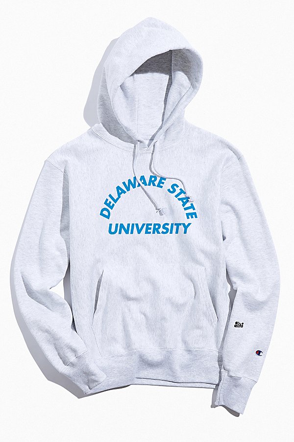 Alife X Champion Uo Exclusive Delaware State University Hoodie Sweatshirt In Silver