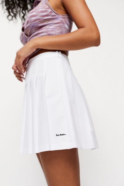 Iets Frans . Pleated A-line Tennis Mini Skirt In White