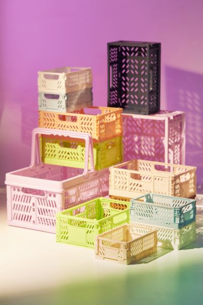 Urban Outfitters Felix Folding Storage Crate In Rose