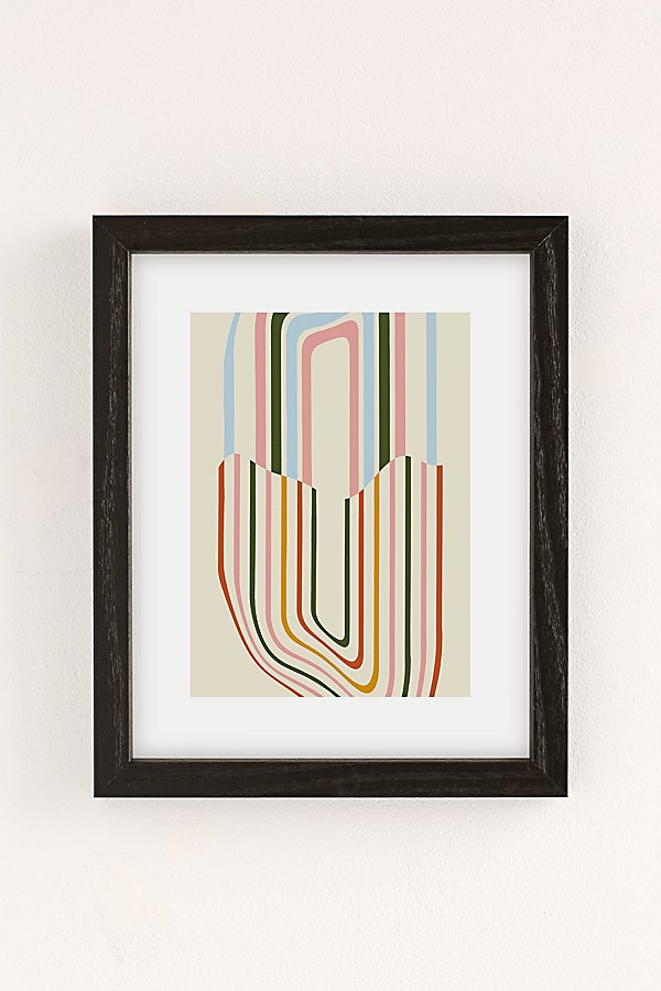 Grace Uo Exclusive Magical Rainbow Art Print In Black Wood Frame