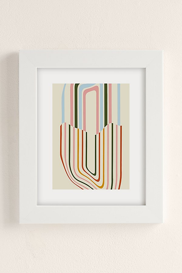 Grace Uo Exclusive Magical Rainbow Art Print In White Matte Frame
