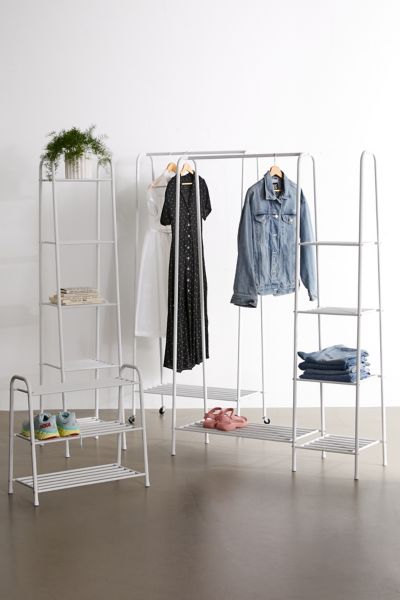 Urban Outfitters Carley Narrow 5-tier Storage Rack In White