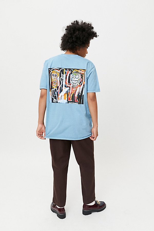Urban Outfitters Basquiat Art Graphic Tee In Blue