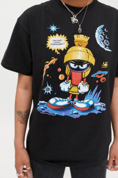 Urban Outfitters Junk Food Marvin The Martian Tee In Black