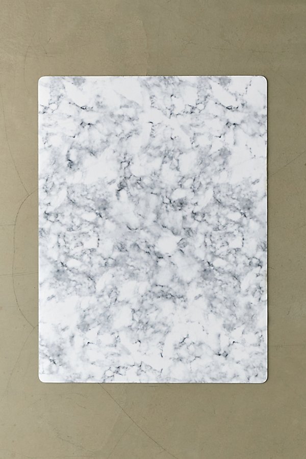 Urban Outfitters Marble Print Desk Mat In Grey