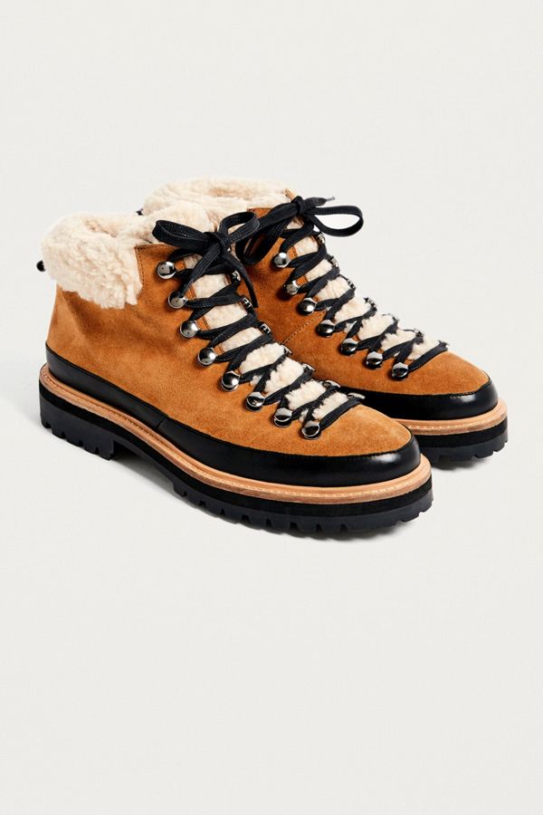 UO Boxer Shearling Hiker Boot Urban Outfitters