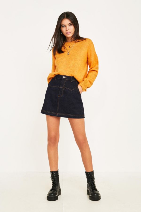 BDG Western Denim Mini Skirt | Urban Outfitters